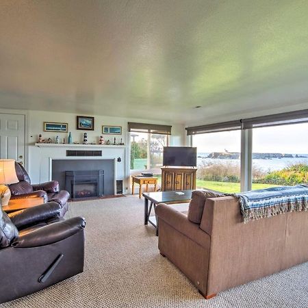 Cliffside Lighthouse Beach Home With Ocean View Coos Bay Exterior photo
